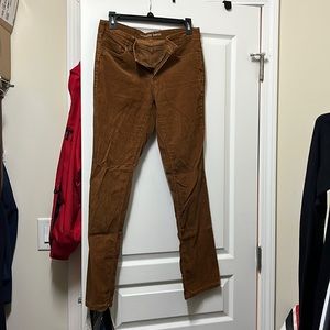Brown corduroy Lands End pants
